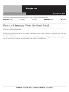 federated strategic value dividend fund.